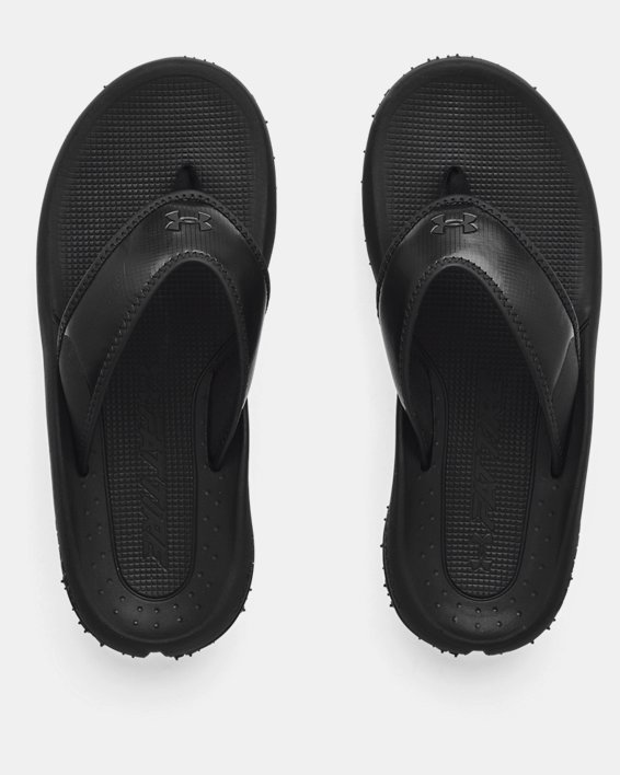 Men's UA Fat Tire T Sandals in Black image number 2